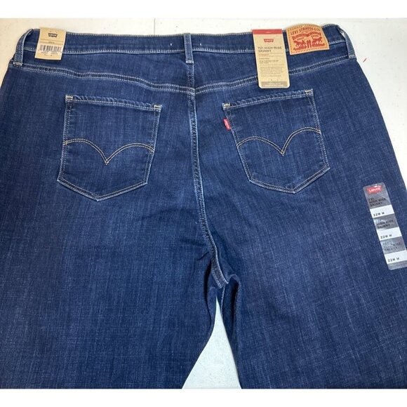 Levi's Women's 721 High-Rise Skinny Jean (Size 22W-30) Blue Story - Picture 8 of 12